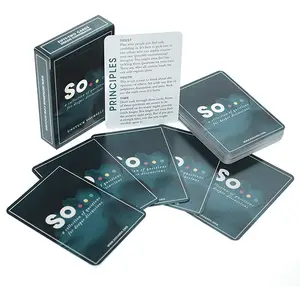 OEM Custom Printing Affirmation Cards Game Deck Adults Custom Logo Playing Card Game