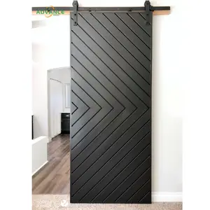 ADVANCEカスタマイズされた高品質のインテリアソリッド木製納屋ドア大型スライディング木製納屋ドア