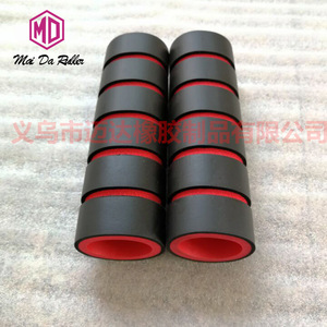 Mai Da Roller NBR Foam Sleeve 22.2mm Inner Diameter Cycling Handlebar Grip Cover Red Black Two Color - Product Image 1