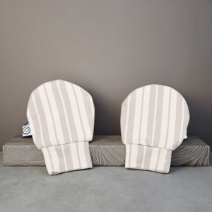 OEKO-TEX 100% coton biologique bébé mitaines Style décontracté lisse tricoté coton nouveau-né bébé gants - Product Image 5