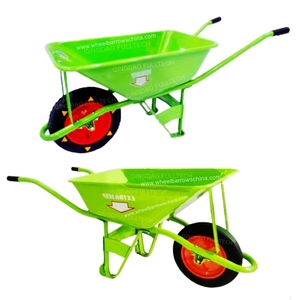 Plateau en métal de construction brouette Artco pour l'Indonésie Oman brouette à roue extra profonde roue en caoutchouc solide Gerobak Sorong Artco - Product Image 3