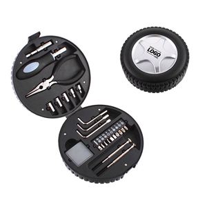 Juego de Herramientas Multiusos de 24 Piezas en Caja para Neumáticos, Personalizable y Confiable - Ideal para el Hogar y el Automóvil, Regalo Promocional Perfecto - Product Image 1