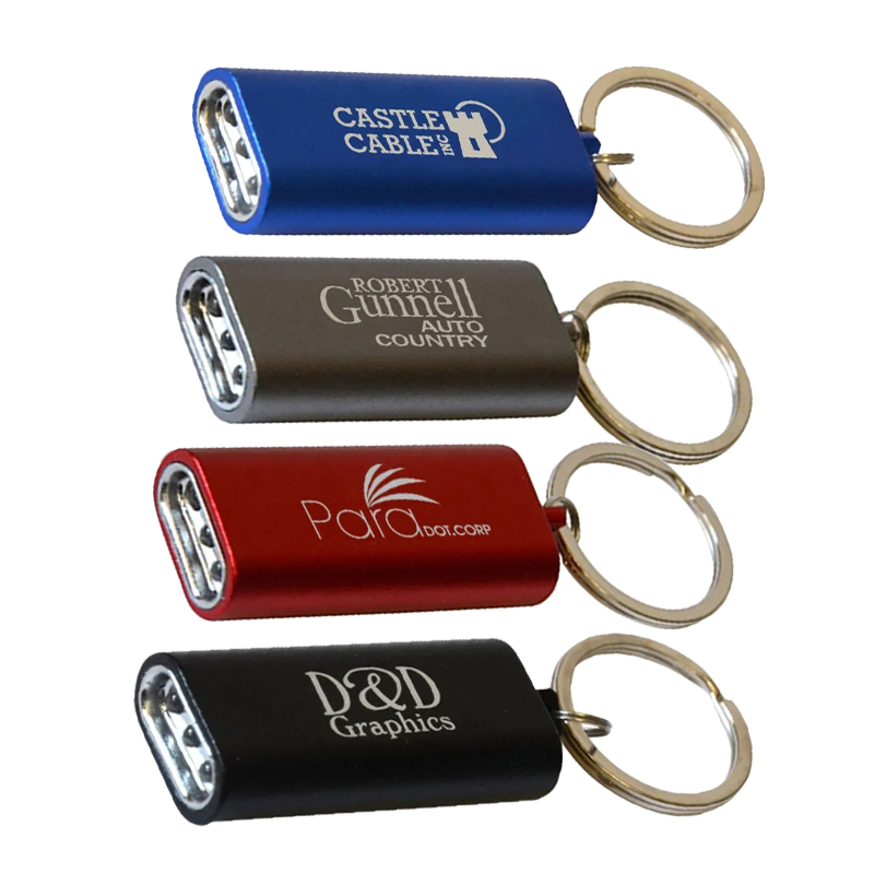 Haute qualité Mini lampe de poche torche porte-clés 3 LED porte-clés lumière