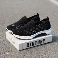 Chaussures pour femmes Fanghui, nouvelles, noires, ajourées, respirantes, sportives, tendance, en mesh