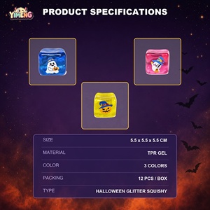 Jouet Squishy Personnalisé Fantôme <span class=keywords><strong>Halloween</strong></span> Effrayant à Remontée Lente Anti-Stress Fidget Mignon Extensible Doux Cadeau Ados Adultes Mini Confortable - Product Image 3