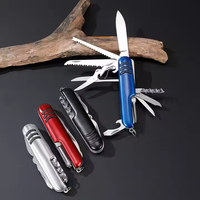 Couteau de poche miniature en acier inoxydable en gros, design pliable multifonction, camping en plein air, randonnée, EDC, couteau suisse