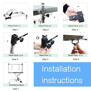 大型猫犬用電気グルーミングテーブルステンレスはさみ折りたたみ式クリーンホーム - Product Image 4