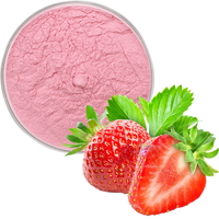 100% Gefriergetrocknetes Erdbeerpulver zum Backen, Kochen und Würzen Pflanzliches Extraktprodukt