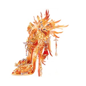 Rompecabezas Metálico 3D de Estilo Chino Artístico, Modelo para Armar, Juguete Creativo, Regalo Hecho <span class=keywords><strong>a</strong></span> Mano para Novia, 50 Piezas, Caja de Color - Product Image 5