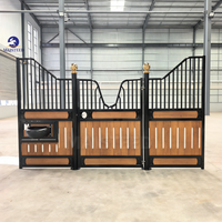 Panneau de box pour chevaux durable avec revêtement en poudre, pour écurie européenne, avec abreuvoir pour ferme équestre et abri pour chevaux