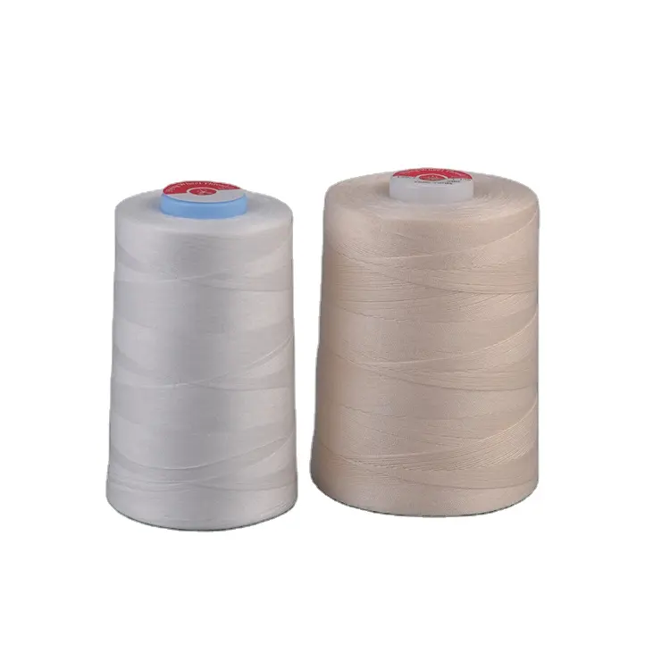Fábrica de China 60 s algodón de fibra larga hilo de coser precio