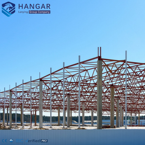 Hanggar Baja Struktur Baja Ringan Prefabrikasi Pusat Perbelanjaan Modern untuk Pesawat Pribadi Layanan Khusus - Product Image 6