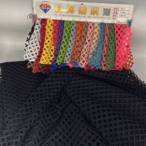 100% ポリエステルボンドニットメッシュ生地小さな穴ネット服トートバッグ壊れたパンツスタイリッシュなデザイン - Product Image 3