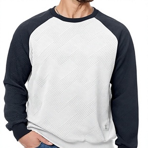 Sudaderas de Hombre, Cuello Redondo, Diseño de Parches, 100% Algodón, 380 Gramos, Felpa, Impresión Serigráfica, Ecológicas, Geométricas - Product Image 3
