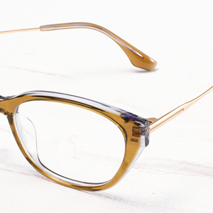 Gafas de vista Cat Eye con montura completa, color tortuga sólido, anti luz azul, para mujeres adultas, con corrección de visión. - Product Image 4