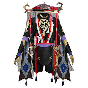 Genshin Impact Scaramouche Cosplay trajes peluca Balladeer <span class=keywords><strong>Kunikuzushi</strong></span> de talla grande Halloween Wanderer Cosplay Hombre - Product Image 1