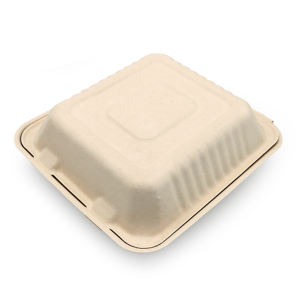Boîte à emporter en pulpe de canne à sucre biodégradable super rigide à 1 compartiment, résistante à la graisse, pour <span class=keywords><strong>sushi</strong></span>, nouilles, <span class=keywords><strong>menu</strong></span> - Product Image 4