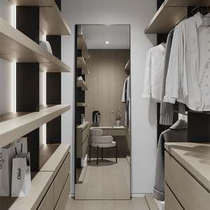 Armario Abierto de Melamina para Guardarropa, Diseño Americano, Color Blanco - Product Image 2