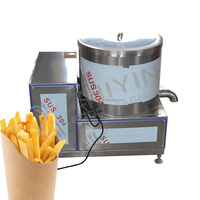 Chauffage au gaz semi-automatique Machines de friture d'aliments pour snacks Ligne de production de frites surgelées Ligne de production de frites de pommes de terre