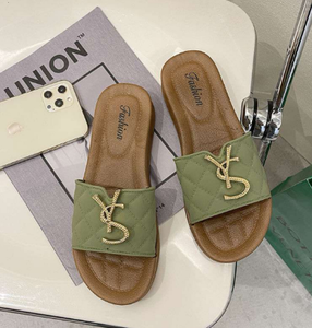 Wholesale Summer Outdoor <b>Slide</b> Women Wear Flat-bottomed Pvc Slippers Beach Casual Shoes Flip-flops Ladies Fashion Flat Sandals - Product Image 3