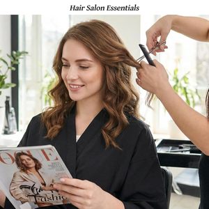 Robe de coiffeur personnalisée avec logo, taille et couleur au choix, pour salon, avec lien ajustable pour la <span class=keywords><strong>coupe</strong></span> de cheveux et le coiffage - Product Image 2