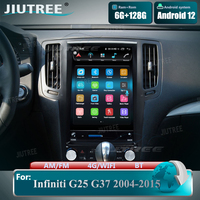Autoradio Android 12 Für Infiniti G37 G35 G25 Q40 Q60 2007-2015 Vertikaler Bildschirm Multimedia Player GPS Navigation Android Auto