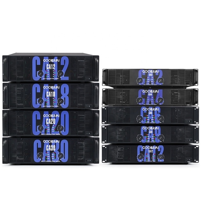 CA Amplifier Professional 2-Channel 2200W Sound Amplifier CA50 CA90 CA68 3U High Power Aluminium Amp for Stage Performance