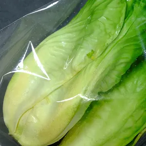 Embalagem de plástico celofane micro perfurado vegetal saco auto-adesivo impressão personalizada