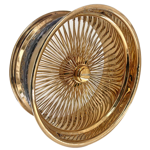 Ruedas LENZIO de alambre dorado de 13'', 20'', 22'', 24'', 26'' - Product Image 1