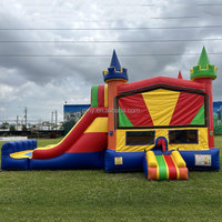 GMY Gonflables Double Toboggan Château gonflable Combo Gonfiabili Château Gonflable Professionnel Maison gonflable Toboggan aquatique pour enfants