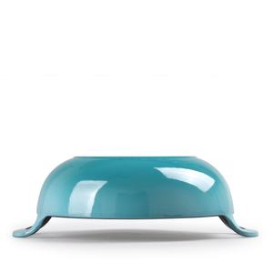 Vente chaude Chinois Grand Wok Rond Ustensiles De Cuisine 26cm Bleu Émaillé En Fonte Réchauffeur De Nourriture Casseroles Antiadhésif <span class=keywords><strong>Faitout</strong></span> Avec Couvercle - Product Image 4