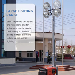 Hot bán 5 Meter Kính thiên văn di động ánh sáng tháp 2x1000 Wát Diode chiếu sáng tháp - Product Image 2