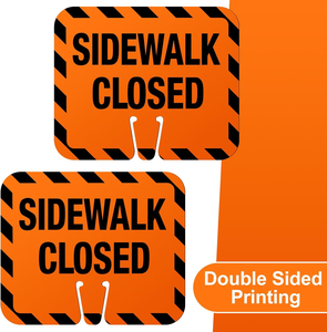 Segnali di Avvertimento Personalizzati in PVC ad Alta Visibilità, Impermeabili e Durevoli, con Pellicola Riflettente di Quarto Grado per Segnaletica di Marciapiedi Chiusi e Strade - Product Image 4