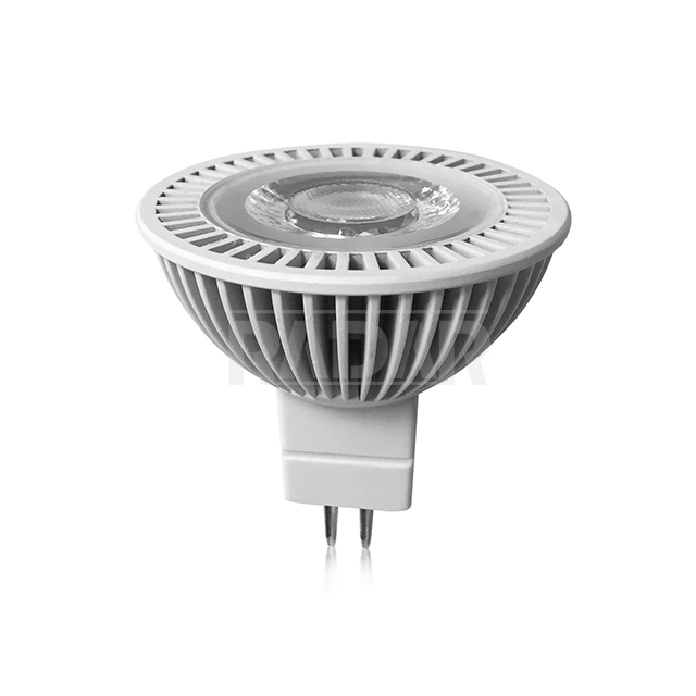 MR16 (GU5.3 Base) LED Light Bulb 12V/24V DC 3W 40000 Hours Lifetime 3000K Warm Color Aluminum IP65 270LM 3-Year Landscape