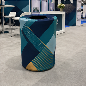 Commercial Garbage Can Cover Spandex Trash Bin Cover for Event Service Areas Hospitality and Bulk Custom Orders - Product Image 1