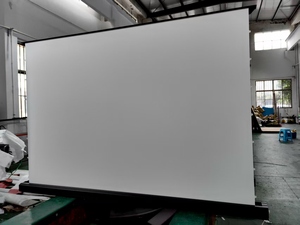 TELUXSEE Factory High-Definition Electric PVC Floor <strong>Screen</strong> 92 Inch 16:9 Anti-Light Motorized Floor Rising Projection <strong>Screen</strong> - Product Image 5