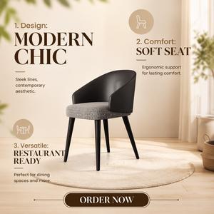 Silla de Comedor Moderna Minimalista de Madera Maciza de Lujo Ligero, Taburete para Hogar, Oficina, Hotel, <span class=keywords><strong>Restaurante</strong></span>, Plegable, Ecológico y Duradero - Product Image 3
