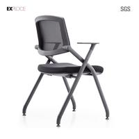 Chaise d'entraînement pliable en maille et plastique, haute qualité, pour salle de conférence