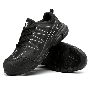 Chine PU imperméable respirant en cuir véritable isolation plaque d'acier été sans lacet <span class=keywords><strong>chaussures</strong></span> de travail de sécurité Offre Spéciale pour hommes et femmes - Product Image 3