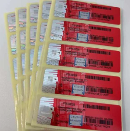 Chất lượng cao giành chiến thắng 11 Pro coa Sticker trực tuyến kích hoạt OEM Key Chất lượng cao Bạc/Đỏ/Xanh/Hồng 6 tháng bảo hành DHL vận chuyển - Product Image 4