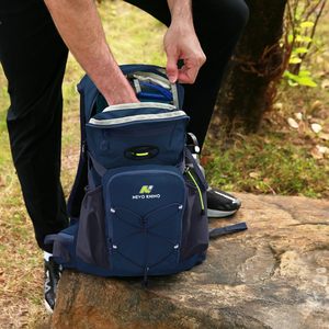 Sac à dos isotherme de randonnée ergonomique et ventilé avec sangle d'épaule respirante à boucle à sifflet pour le cyclisme et la course à pied - Product Image 5