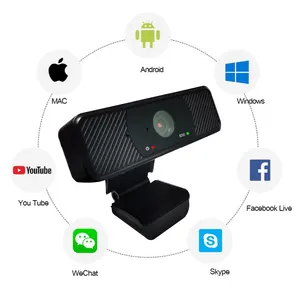 Solución de cámara web premium 1080P HD Video Micrófono incorporado Cámara de PC USB para conferencias