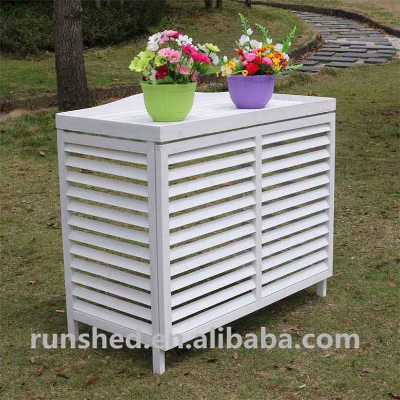 Уличный чехол для кондиционера, роскошный деревянный чехол для защиты кондиционера