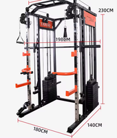 Hot All-In-One Home Gym Equipment Multi-Functional Squat Rack and Smith Machine avec Power Rack Exercise Plate and Cable Drive