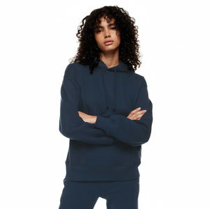 Sweat à capuche chaud en polaire pour femme, vêtement décontracté en coton pur, Logo personnalisable, 100% - Product Image 1