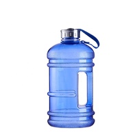 Bouteille d'eau de 2,2 L (demi-gallon) avec marquage gradué, contenant avec poignée, bouteille de camping, grande capacité, bouteille d'eau de sport, 74 oz