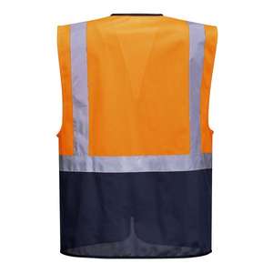 PORTWEST - C476ONRXXXL Warsaw Executive gilet orange/bleu marine-EAN 5036108215072 HI-VIS WORKWEAR - Product Image 2