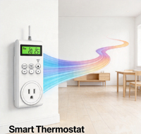 Termostato de Aire Acondicionado Automático de Alta Precisión, Enchufe Europeo, Controlador de Temperatura Electrónico, Fabricado en Fábrica