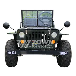 Mini jeep pour enfants 150cc Jeep Willys avec 2 sièges pour adultes tout-terrain go kart