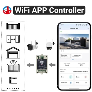 Controlador de puerta de 4 relés controlado por aplicación WiFi para puertas industriales de garaje corredizas con alertas de estado en tiempo real - Product Image 3